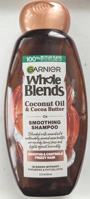 Garnier Whole Blends Shampoo with Coconut Oil & Cocoa Butter Extracts, 12.5 oz