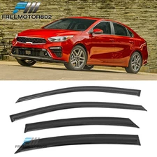 Fits 19-24 Kia Forte 4PCS Window Visors Sun Guards Rain Deflectors Vent Shade