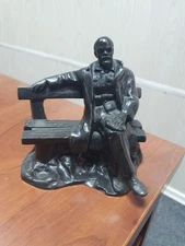 !BIG Weight Bust Lenin Cast iron Original USSR 1971