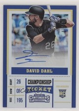 2017 Chronicles Contenders Rookie Championship Ticket 42/49 David Dahl #31 fm0