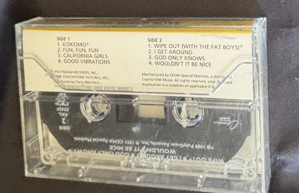 BEACH BOYS Cassette Tape BORDEN QUALITY SNACKS PROMO NEW IN SHRINK FAT BOYS - Image 2 of 4