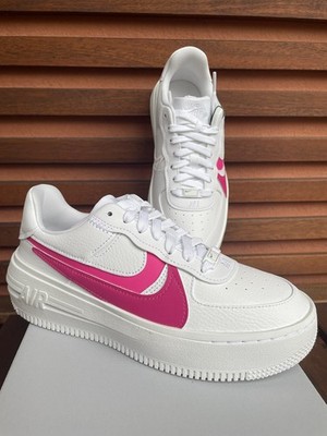Nike Air Force 1 Platform White Pink Fierce Fireberry Neu In OVP 37,5