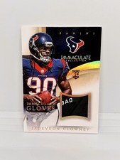 JADEVEON CLOWNEY Rookie 2014 Immaculate Gloves Logo 6/6 Texans RC #IG-JC