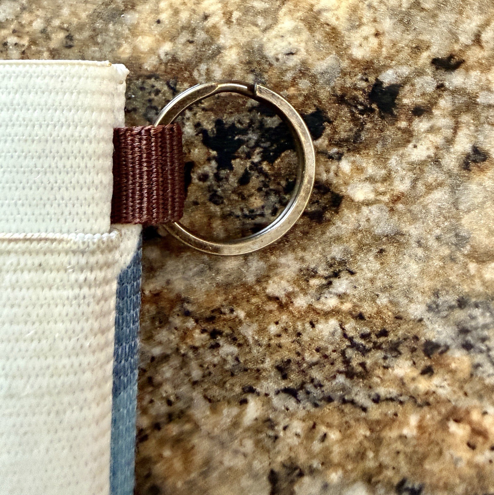 Thread Elastic Wallet Keychain Mountain Scene Pri… - image 3