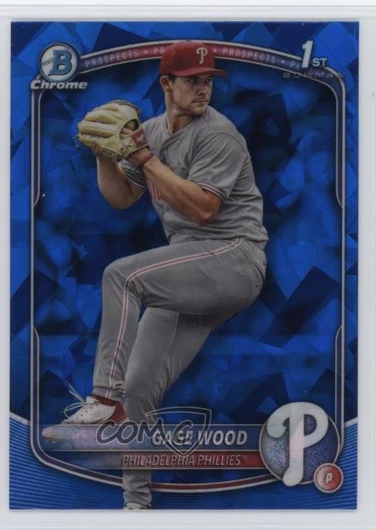 2025 Bowman Chrome Draft Sapphire Edition Gage Wood #BDC-4 1kp3