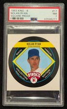 1993 King-B NOLAN RYAN Square PROOF PSA 7 NM #17 Texas Rangers Astros Mets
