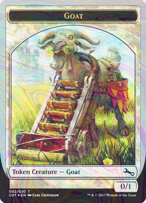 Foil Goat Token - Unstable Tokens - 2 | MTG Card