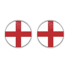 New Englad Flag 12mm Stud Earrings St George 