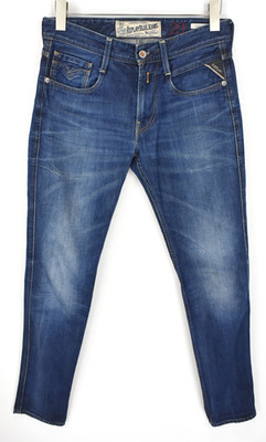 REPLAY Annex M914K Herren Jeans W29/L32 Slim Fit Neu Blau Zip Fly