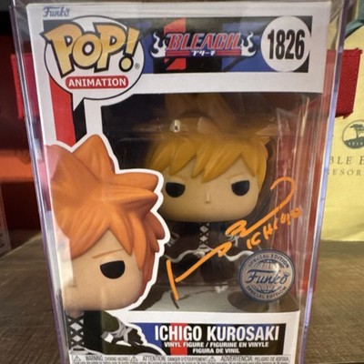 Funko Pop! Vinyl Bleach Ichigo Kurosaki #1826 Special Edition Autographed PSA