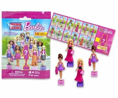 MEGA BLOKS Barbie 80100 Mini Figur - 12 zum Sammeln Neu Original Schneller...