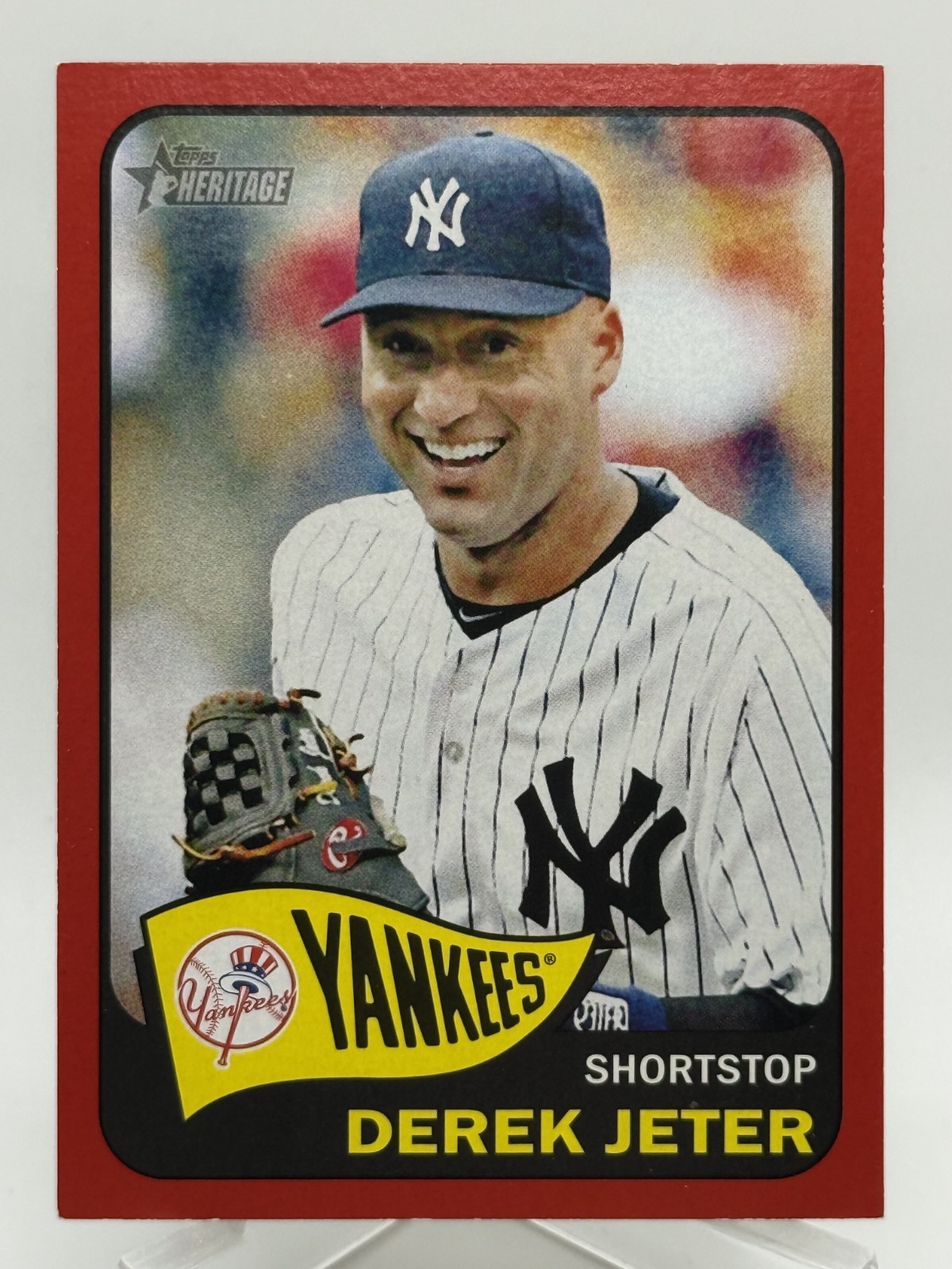 Derek Jeter 2014 Topps Heritage Red Border #433 M5