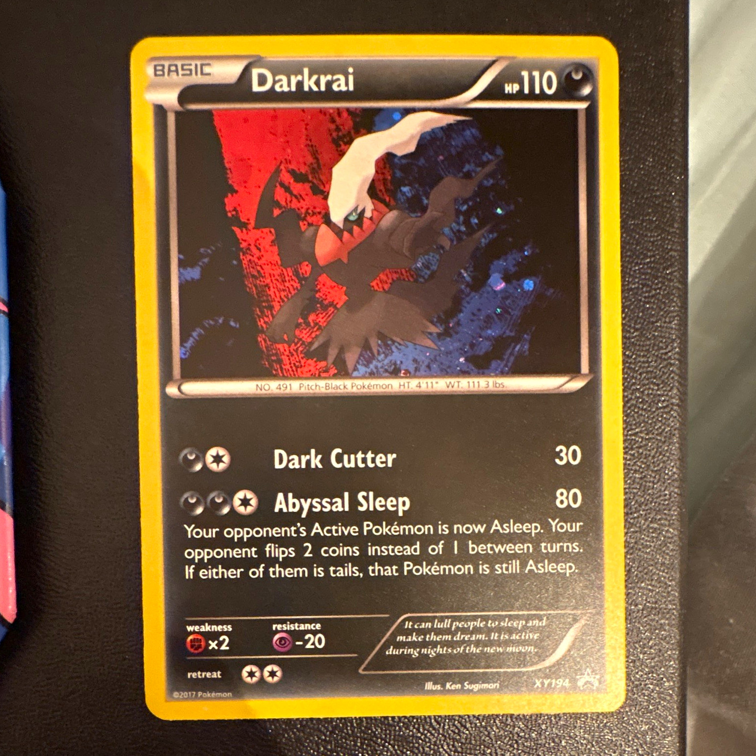 Pokémon TCG Darkrai XY194 XY Black Star Promos Holo English 2017