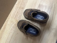 Vineyard Vines x Sperry Baby Boy Boat Shoes Brown Leather Size 3M Shoes New