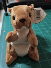 Ty Beanie Baby Nuts Vintage Plush With Tags Clean Squirrel