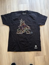 Mitchell & Ness Arizona Coyotes Kachina  T-Shirt XL NHL Neon Graphic Black BNWOT