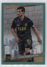 Carlos Vela Chrome 2022 Aqua Refractor /99
