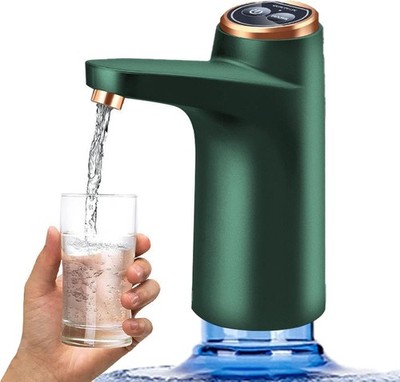 Dispensador de Agua Electrico Verde Bomba USB para Botellas 3 y 5 Galones