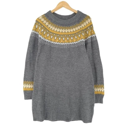 Nordic Pullover Grau Skandinavisch Fair Isle Vintage Ef2 Größe S - Bild 1 von 4