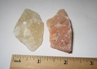 2pc NATURAL ROUGH 1.3"- 1.7" SATYALOKA YELLOW & ROSE AZEZTULITE STONE PAIR 49.1g — photo 5