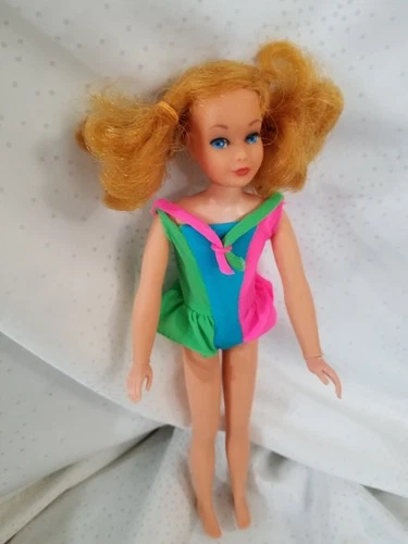 VTG  Barbie, SKIPPER Dramatic New Living Skipper Doll w/ Original Swimsuit 1969