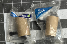 NOS 2-pack Leviton ON/OFF TURN KNOB INTERIOR LAMP SOCKET Silver 005-07098