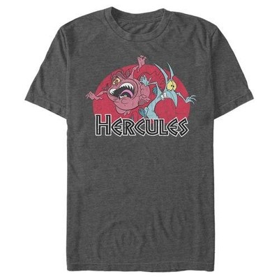 Men's Disney Hercules Pain and Panic Imps T-Shirt Gray - Size Small