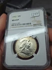 1952 P Ms 65 Plus Franklin Half Ngc