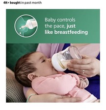 Philips Avent Natural Glass Baby Bottle Set  Anti-Colic  Breastfed Friendly