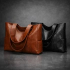 Women Extra Large Casual Soft Leather Handbag Shoulder Shopper Bag Tote