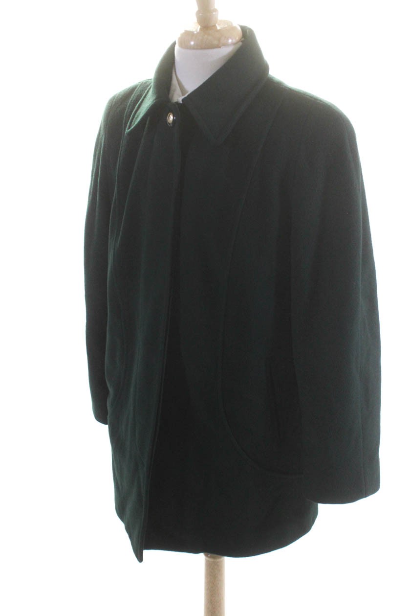 Mackintosh Womens Collared Solid Button Down Wool… - image 2