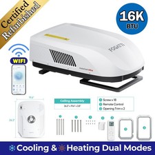 Non-Ducted RV Air Conditioner 16K BTU w/Heat Pump WIFI App Control -Refurbished