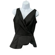 Vintage Yolanda Arce Y2K Formal Prom Top Blouse Zip Tulip Sleeveless Goth Glam 6