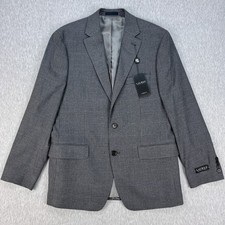 Lauren Ralph Lauren Leland Blazer Mens 40R Grey Houndstooth Two-Button NEW
