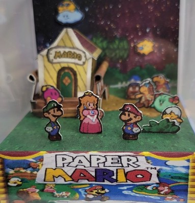 Paper Mario 64: After-Party! Handmade Papercraft Diorama 2.5D Fan Art