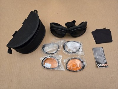 Bobster Crossfire Folding Goggles Amber Anti-Fog Lenses 