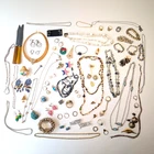 2 LBS Costume Jewelry Repair Wear Lot Mixed Vintage Craft Resale As Is