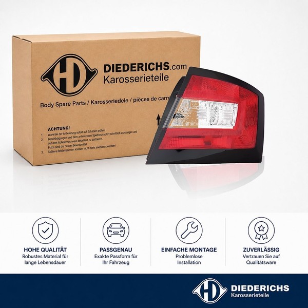 Heckleuchte Links Diederichs 7807091 FÜR Skoda RÜCkleuchte Hecklicht-image