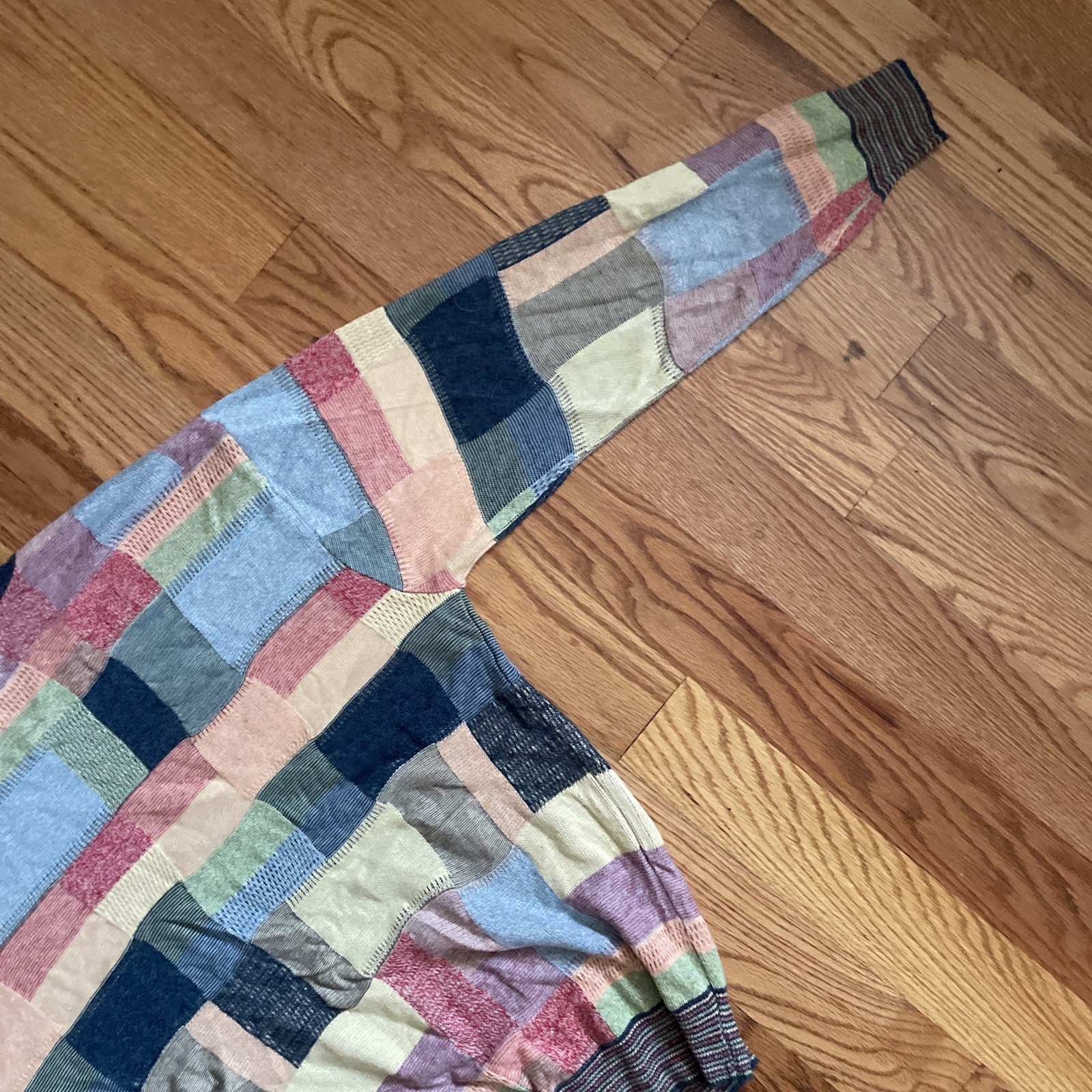 Vintage Travelsmith Knit Patchwork Pullover Sweat… - image 9