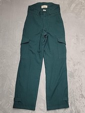 Vintage L.L. Bean Snow Pants Mens 32x33 Green Insulated Cargo USA 90s Winter
