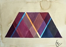 Wassily Kandinsky Signed Vintage Painting Geometric Abstract Art