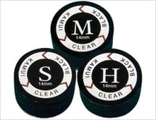 Clear Black Cue Tip - Hard - Single Tip