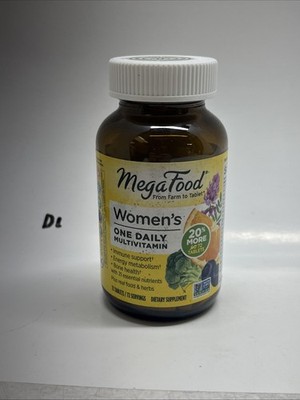 MegaFood Womens One Daily Multivitamin 72 Tablets Immune Bone Health Exp 11/2026