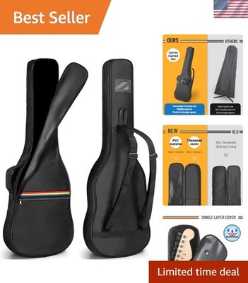 Durable Electric Guitar Soft Case - Lightweight Polyester with Adjustable Straps