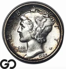 1925 Mercury Dime, Near Gem BU++ FB, Full Split Bands