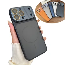 Lens Cover Mag safe Case For iPhone 13 14 15 16 Pro Max 17 Turn to 17 Pro Max