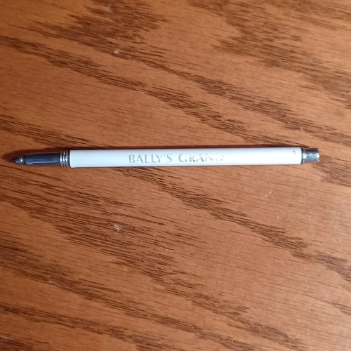 Vintage BALLY'S GRAND Advertising Miniature Casino Hotel Novelty Pen