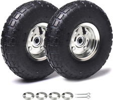 2 Pack 4.103.50-4 Tire And Wheel Replacement Pneumatic Tires 10-inch 2 Pack 4.103.50-4 Tire And Wheel Replacement Pneumatic Tires 10-inch