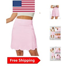 Versatile Womens 20 Scalloped Hem Skort - Per...
