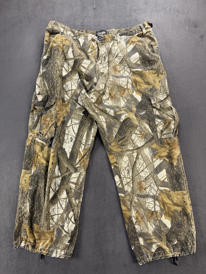 Outfitters Ridge Camo Cargo Pants XL Realtree Hardwood Hunting Organic Cotton - Image 3 of 4
